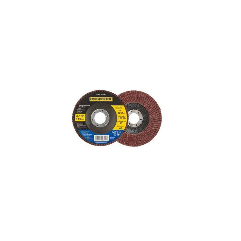 DISCO FLAP CROSSMASTER O/A 4.5" GR. 40