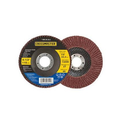 DISCO FLAP CROSSMASTER O/A 4.5" GR. 40