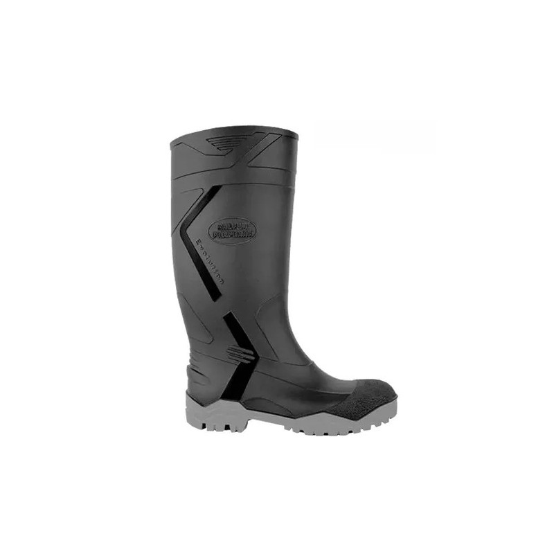 BOTA CALFOR NEGRA LARGA PUNTERA ACERO 44