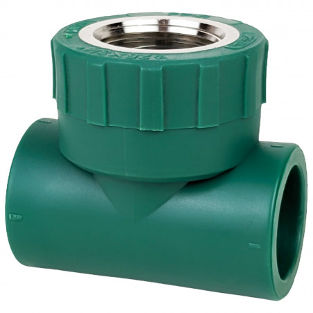 TEE FUSION ROSCA CENTRAL METAL H VERDE M 20 X 1/2