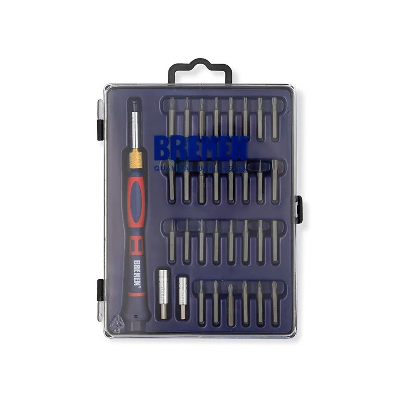 DESTORNILLADOR BREMEN PORTA PUNTAS X 34PZ     5161