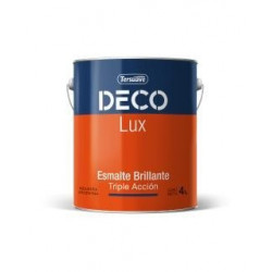 ESMALTE SINTETICO BRILLANTE 3 EN 1 DECOLUX VERDE INGLES - 4-LT