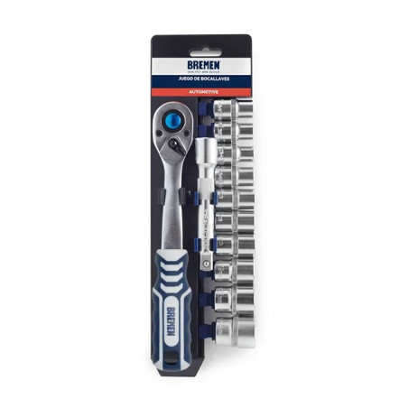 JUEGO BOCALLAVES BREMEN E.1/2" HEX PORTATIL MM 12PZS 6658