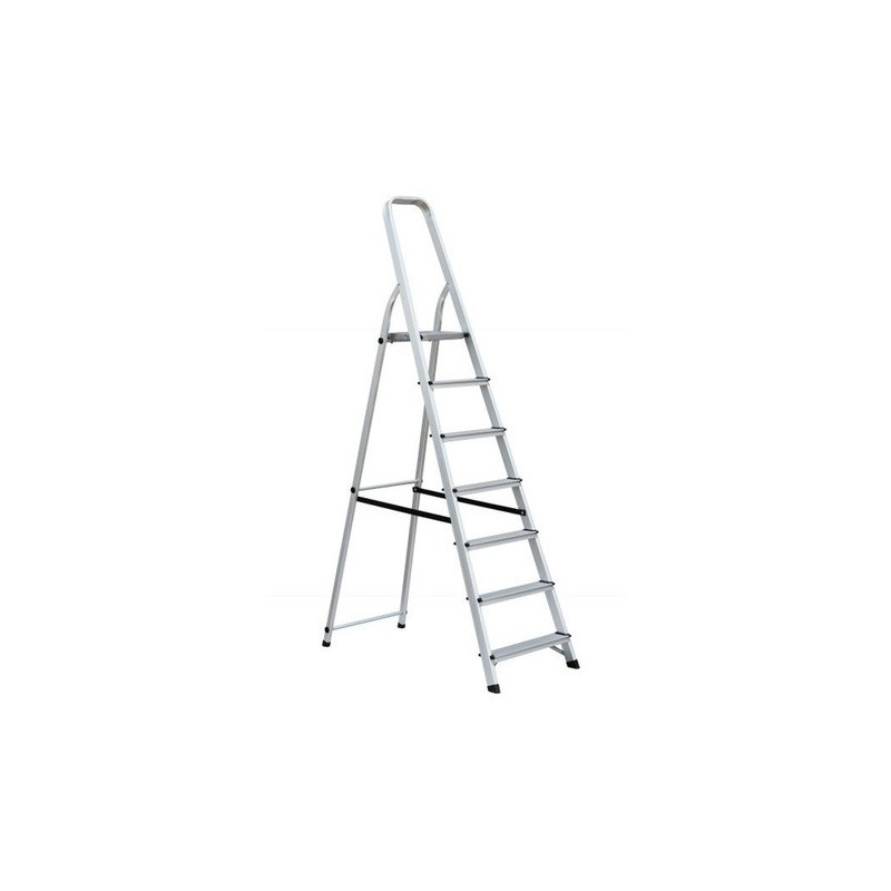ESCALERA DE ALUMINIO TIJERA SIMPLE ACC  7 ESC BLACK PANTHER