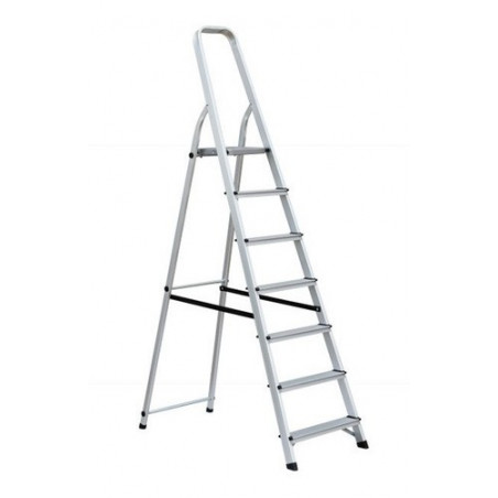 ESCALERA DE ALUMINIO TIJERA SIMPLE ACC  7 ESC BLACK PANTHER