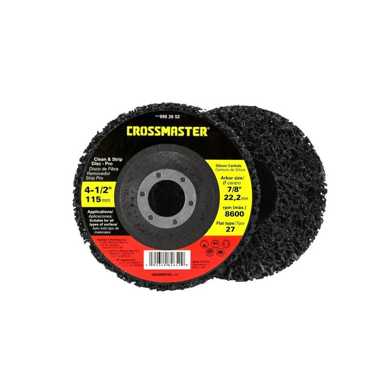 DISCO DE LIMPIEZA CROSSMASTER CON BASE 115MM 9982652