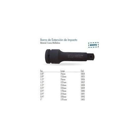 EXTENSION BREMEN E.3/8" X 152MM ALTO IMPACTO  5835
