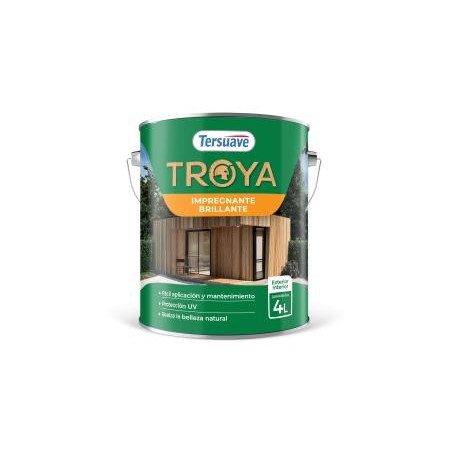 IMPREGNANTE BRILLANTE TERSUAVE TROYA CAOBA  - 4-LT