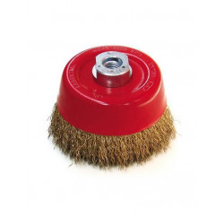 CEPILLO DE ACERO PARA AMOLADORAS TIGERLION COPA RIZADO  75MM