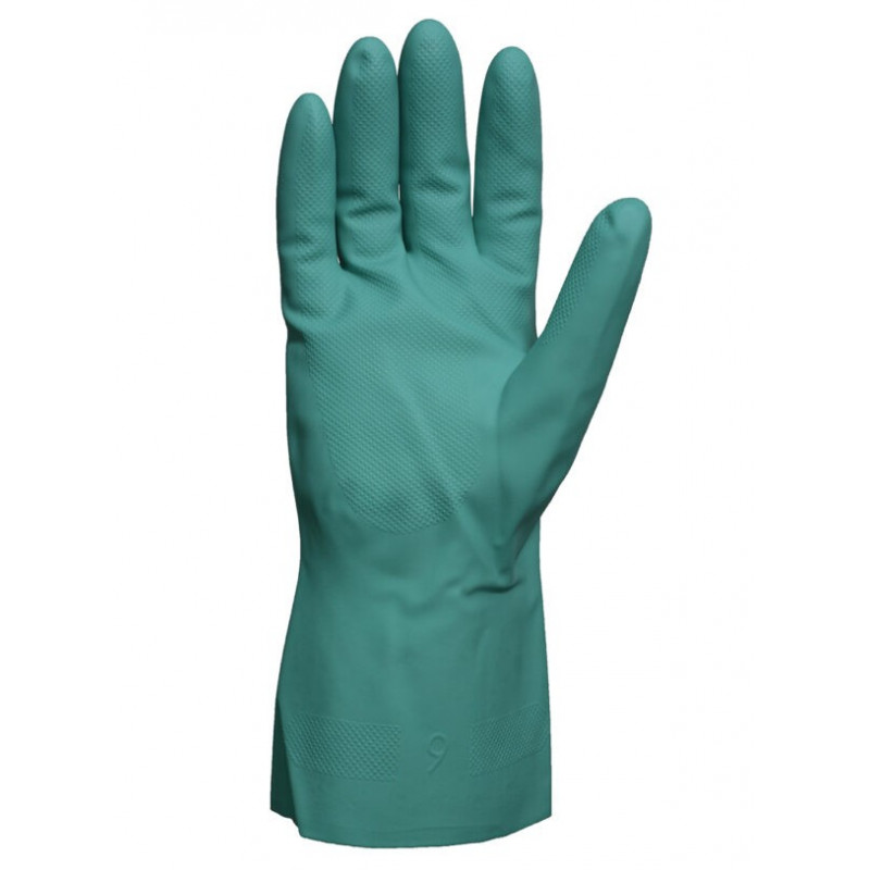 GUANTES NITRILO VERDE LIVIANO FLOCADO T10 DPS41485 -1-PAR