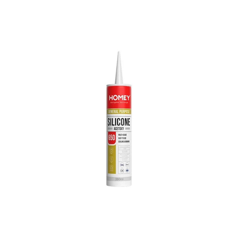 SELLADOR SILICONA HOMEY ACETICA TRANSPARENTE -280-GR