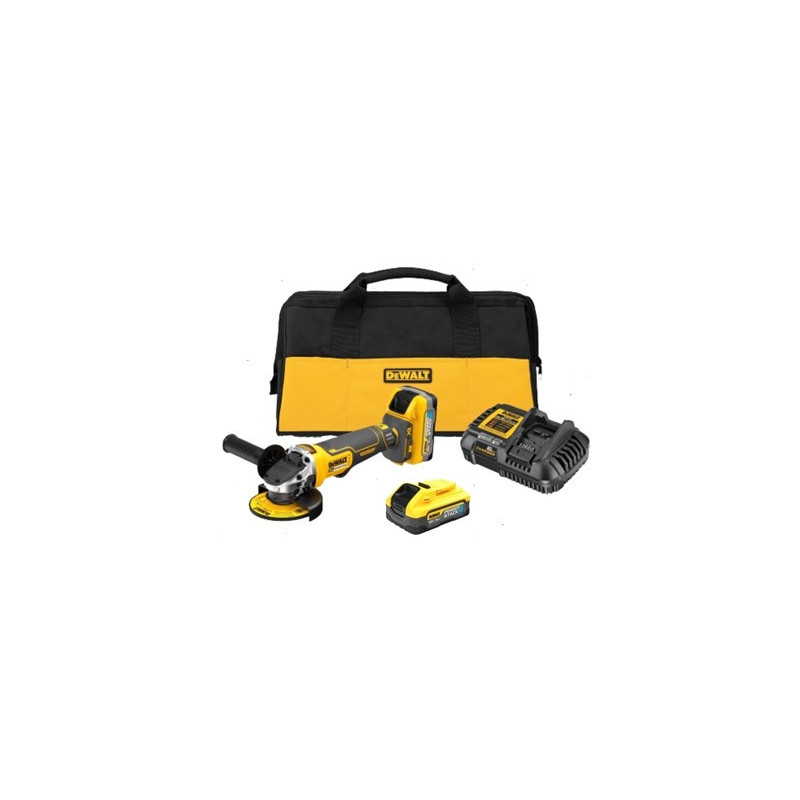 AMOLADORA DEWALT 4.5" INALAMBRICA 20V DCG-413H2 (CARG + 2 BAT)