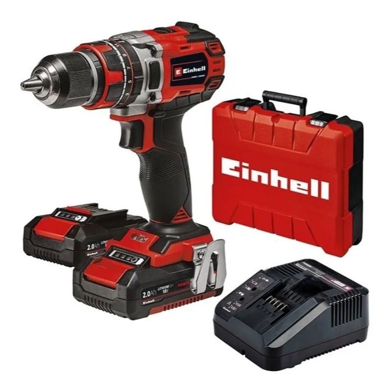TALADRO INALAMBRICO EINHELL 18V PERC S/C TP-CD 18/50 LI (2 BAT + CARG)