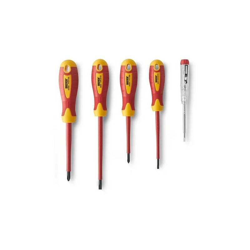 JUEGO DESTORNILLADORES BREMEN ELECTRICISTA X 5PZS 7170