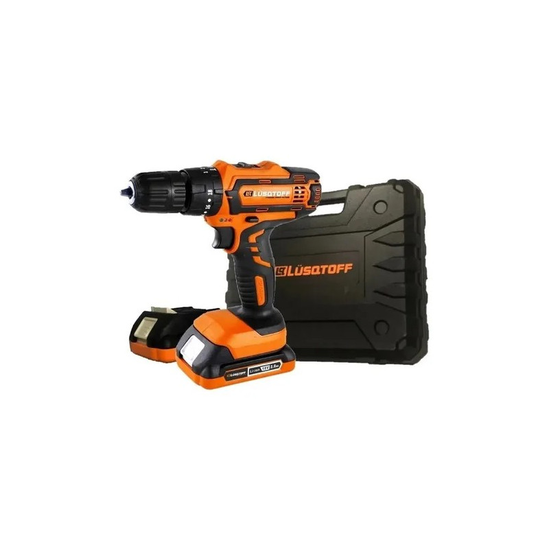TALADRO INALAMBRICO LUSQTOFF 18V PERC ATL18-8B (2 BAT + CARG)