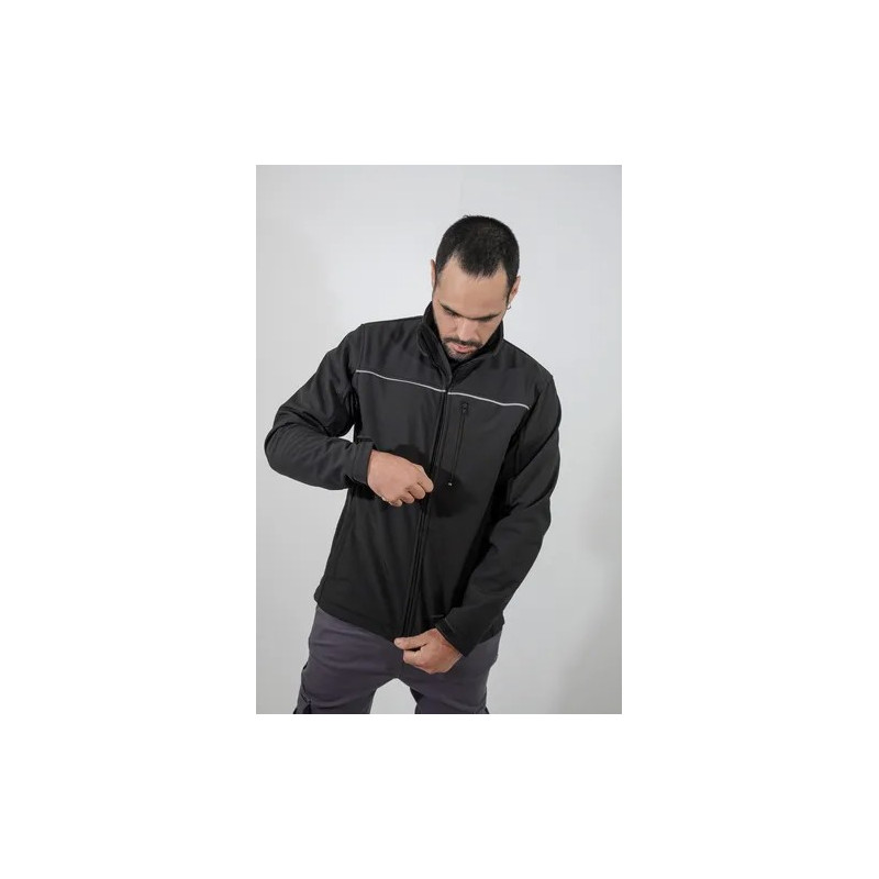 CAMPERA SOFT SHELL ATT NEGRA XL
