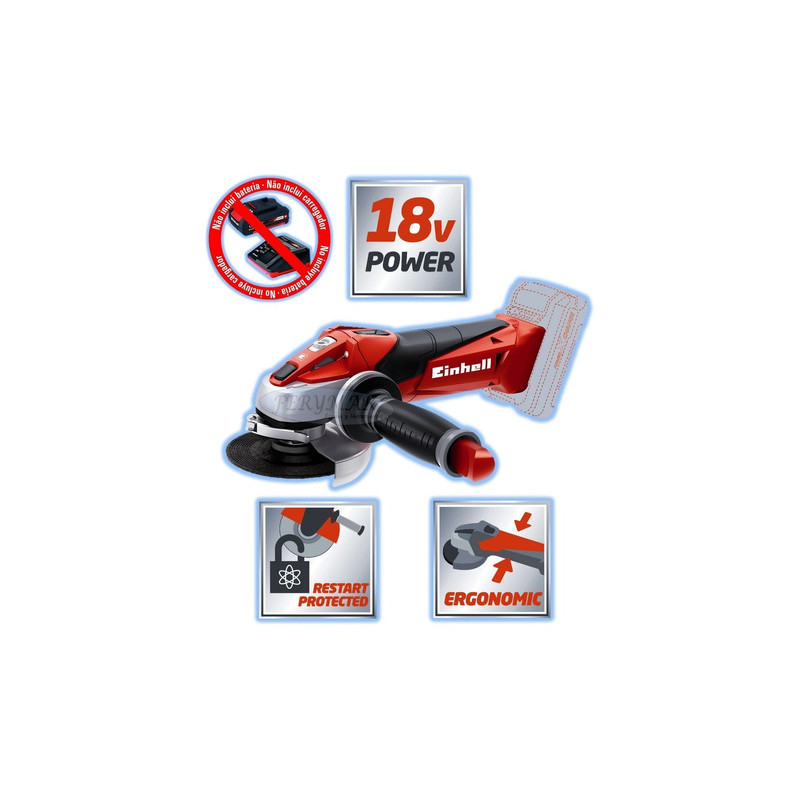 AMOLADORA EINHELL 115MM - 18V   TE-AG 18 LI (SOLO)
