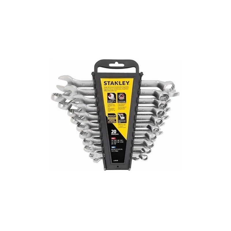 LLAVE COMBINADA STANLEY JUEGO 20 PZS     STMT97570