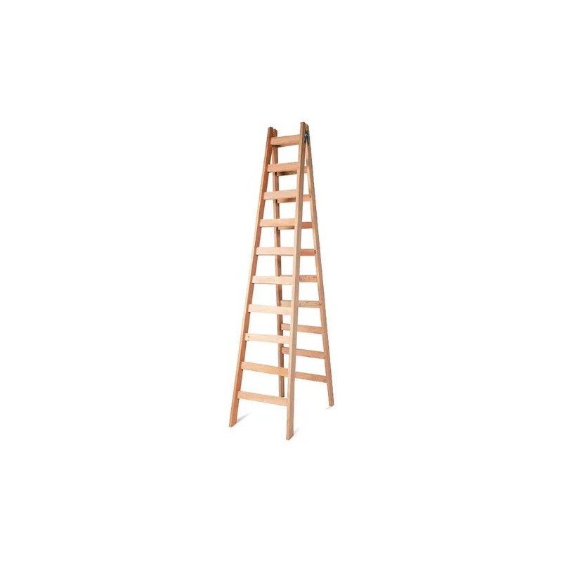 ESCALERA DE MADERA PINTOR PARANA 10 ESCALONES SANTA RITA